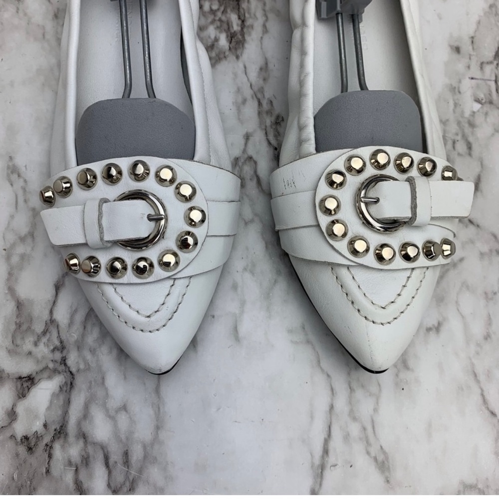 Kennel & Schmenger studded pointy leather flats